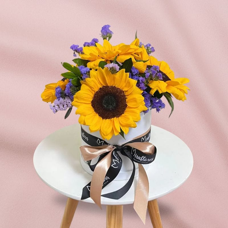 Box Majestic de girasoles