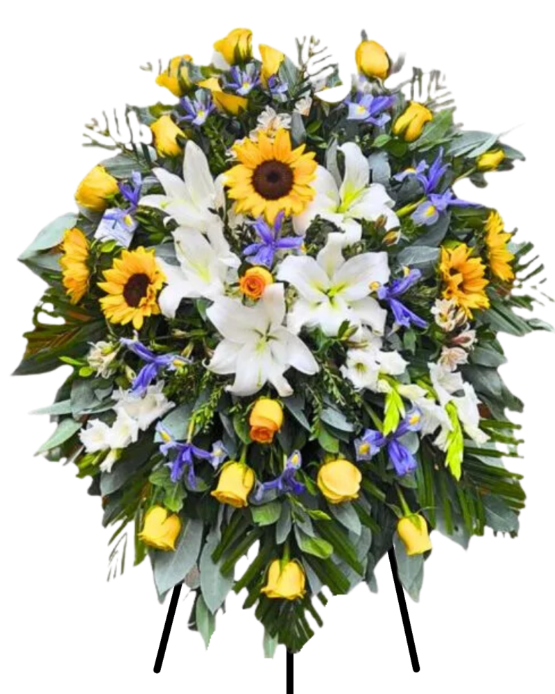 Lagrima con pedestal de Girasoles