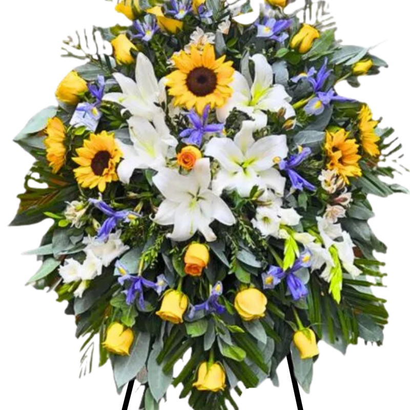 Lagrima con pedestal de Girasoles